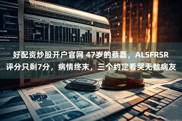 好配资炒股开户官网 47岁的蔡磊，ALSFRSR评分只剩7分，病情终末，三个约定看哭无数病友